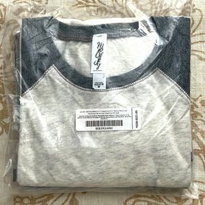 MarkyG Girls’ Medium 3 Pack Crew Neck Baseball Tees 3/4 Sleeve NWT